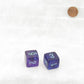 WCXLN0657E2 Nocturnal Nebula Mega-Hedral with Turquoise Colored Numbers 20mm (25/32in) D6 Pack of 2