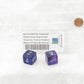 WCXLN0657E2 Nocturnal Nebula Mega-Hedral with Turquoise Colored Numbers 20mm (25/32in) D6 Pack of 2