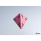 WCXPQ0464E4 Pink Pastel Dice with Black Numbers D4 Aprox 16mm (5/8in) Pack of 4