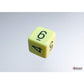 WCXPQ0662E4 Yellow Pastel Dice with Black Numbers D6 Aprox 16mm (5/8in) Pack of 4