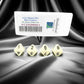 WCXPQ0800E4 Ivory Opaque Dice with Black Numbers D8 Aprox 16mm (5/8in) Pack of 4 Dice