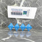 WCXPQ0816E4 Light Blue Opaque Dice with White Numbers D8 Aprox 16mm (5/8in) Pack of 4 Dice