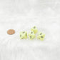 WCXPQ0862E4 Yellow Pastel Dice with Black Numbers D8 Aprox 16mm (5/8in) Pack of 4