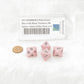 WCXPQ0864E4 Pink Pastel Dice with Black Numbers D8 Aprox 16mm (5/8in) Pack of 4