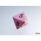 WCXPQ0864E4 Pink Pastel Dice with Black Numbers D8 Aprox 16mm (5/8in) Pack of 4