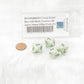 WCXPQ0865E4 Green Pastel Dice with Black Numbers D8 Aprox 16mm (5/8in) Pack of 4