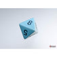 WCXPQ0866E4 Blue Pastel Dice with Black Numbers D8 Aprox 16mm (5/8in) Pack of 4