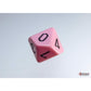 WCXPQ1064E4 Pink Pastel Dice with Black Numbers D10 Aprox 16mm (5/8in) Pack of 4