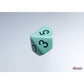 WCXPQ1065E4 Green Pastel Dice with Black Numbers D10 Aprox 16mm (5/8in) Pack of 4