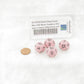 WCXPQ1264E4 Pink Pastel Dice with Black Numbers D12 Aprox 16mm (5/8in) Pack of 4