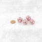 WCXPQ2064E4 Pink Pastel Dice with Black Numbers D20 Aprox 16mm (5/8in) Pack of 4