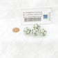 WCXPQ2065E4 Green Pastel Dice with Black Numbers D20 Aprox 16mm (5/8in) Pack of 4