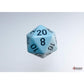 WCXPQ2066E4 Blue Pastel Dice with Black Numbers D20 Aprox 16mm (5/8in) Pack of 4