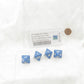 WCXXSDC23E4  Water Speckled Dice with White Numbers D8 Doubling Cube 18mm (23/32in) Pack of 4