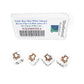 WKP00525E4 Teddy Bear Dice White Opaque Brown Pips D6 16mm Set of 4