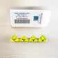 WKP02406E4 Yellow Transparent Dice Black Numbers D4 16mm Pack of 4