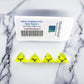 WKP02406E4 Yellow Transparent Dice Black Numbers D4 16mm Pack of 4