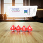 WKP02541E4 Red Opaque Dice with White Numbers D8 16mm (5/8in) Pack of 4 Dice