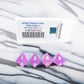 WKP02570E4 Orchid Transparent Dice White Numbers D8 16mm Pack of 4