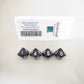 WKP02624E4 Black Opaque Dice White Numbers D10 16mm Pack of 4