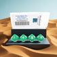 WKP02626E4 Green Opaque Dice with White Numbers D10 16mm (5/8in) Pack of 4 Dice