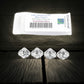 WKP02670E4 Clear Transparent Dice with Black Numbers D10 16mm (5/8in) Pack of 4 Dice