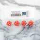 WKP02819E4 Red Opaque Dice with White Numbers D20 16mm (5/8in) Pack of 4 Dice