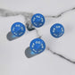 WKP03820E4 Blue Opaque Dice White Numbers DT10 16mm Pack of 4