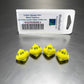 WKP03828E4 Yellow Opaque Dice with Black Numbers DT10 16mm (5/8in) Pack of 4 Dice