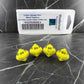 WKP03828E4 Yellow Opaque Dice with Black Numbers DT10 16mm (5/8in) Pack of 4 Dice