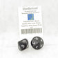 WKP04799E2 Black Jumbo Dice with White Numbers D10 25mm Pack of 2