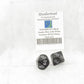 WKP04811E2 Black Jumbo Dice with White Numbers DT10 25mm Pack of 2
