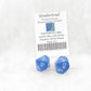 WKP04812E2 Blue Jumbo Dice with White Numbers DT10 25mm Pack of 2