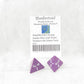 WKP05133E2 Purple Jumbo Dice with White Numbers D4 25mm Pack of 2