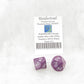 WKP05139E2 Purple Jumbo Dice with White Numbers DT10 25mm Pack of 2