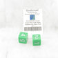 WKP06526E2 Green Jumbo Dice with White Numbers D6 25mm Pack of 2