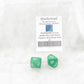 WKP06528E2 Green Jumbo Dice with White Numbers D10 25mm Pack of 2