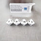WKP13716E4 Roman Numeral Dice D10 White Black Numbers 20mm Set of 4