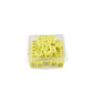 WKP19689B1 Binary Yellow Opaque Dice Black Numbers 0-1 3 Times D6 16mm Bulk Pack of 100