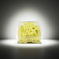 WKP19689B1 Binary Yellow Opaque Dice Black Numbers 0-1 3 Times D6 16mm Bulk Pack of 100