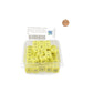 WKP19689E50 Binary Yellow Opaque Dice Black Numbers 0-1 3 Times D6 16mm Pack of 50