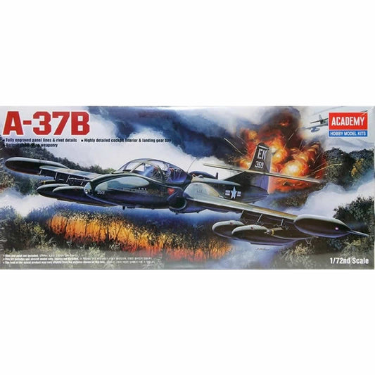ACA12461 A-37B Dragonfly 1/72 Scale Plastic Model Kit Academy Main Image