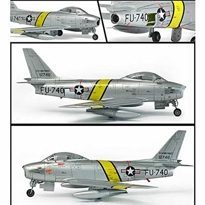 ACA12530 P-47 and F-86 Gabreski 1/72 Scale Plastic Model Aircraft Academy