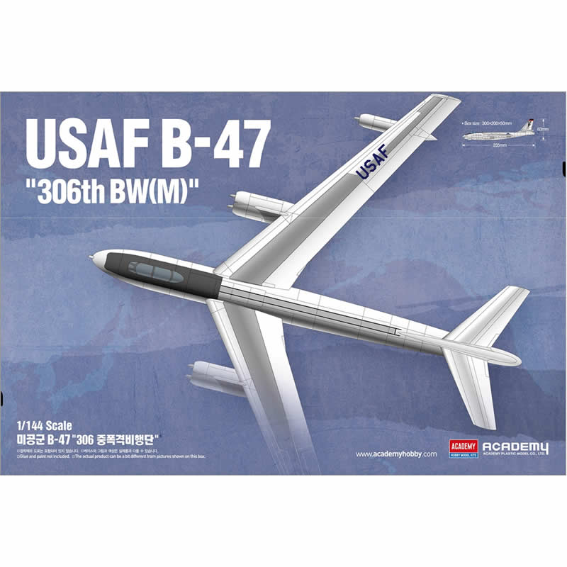 ACA12618 USAF B-47 306 Bomber Wing 1/144 Scale Plastic Model Kit Academy Main Image