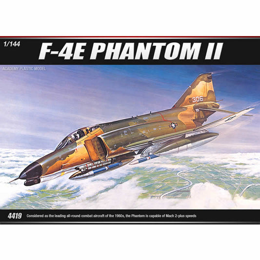 ACA4419 F4E Phantom II 1/144 Scale Plastic Model Kit Academy Main Image