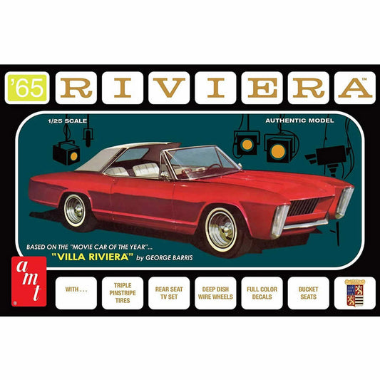 AMT1121 1965 Buick Riviera George Barris 1/25 Scale Plastic Model Kit AMT Main Image
