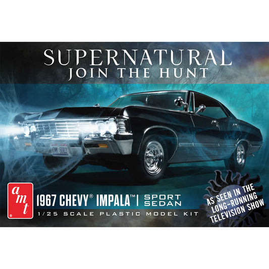 AMT112412 Supernatural TV Series 1967 Chevy Impala 1/25 Scale