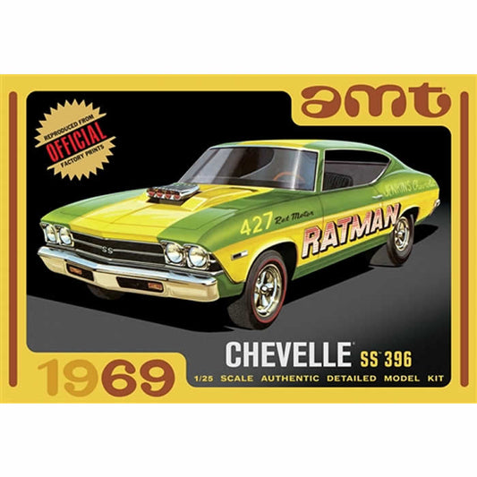 AMT113812 1969 Chevy Chevelle SS 396 1/25 Scale Plastic Model Kit AMT Main Image