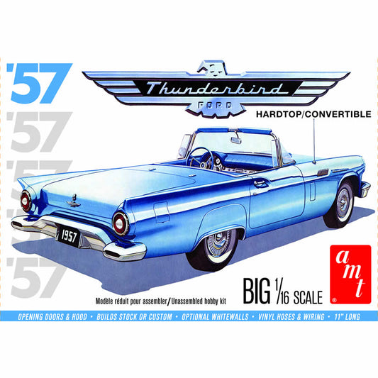 AMT120606 1957 Ford Thunderbird Hardtop/Convertible 1/16 Scale Plastic Main Image