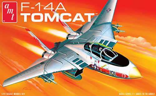 AMT802 F-14A Tomcat Fighter Jet 1/72 Scale AMT Models Main Image